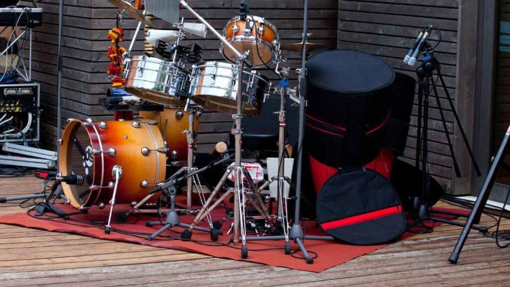 drums on floor